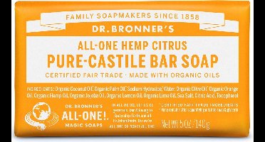 Dr Bronners Zeep citrus & orange
