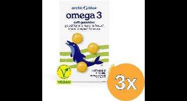 3x Arctic Blue Omega 3 Gummie Vegan (30 Gummies)
