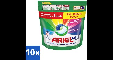 10 x Ariel Color - Wasmiddelcapsules - All-in-1 Pods - Gekleurde Was - 51 Wasbeurten - Wasmiddelcapsules - Kleurbescherming - Wasbeurten - Vlekverwijdering - Koudewas