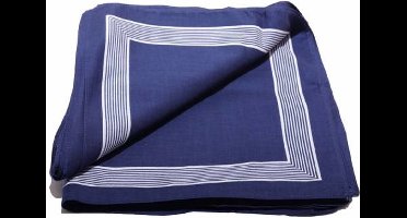 Vangelderen Boeren zakdoek Blauw uni 55 x 55 cm - 55x55 CM