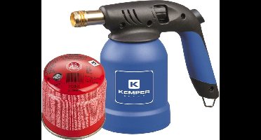 Kemper - Handgasbrander BBQ aansteker met piëzo aansteking incl. gasbus
