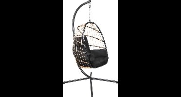 Niceey Hangstoel - Hangstoel buiten - Tuinmeubel - Rotan - met Kussens - Hangstoel met Standaard