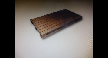 Bisetti Pallet Presenteerplank M Donker 30x20x3