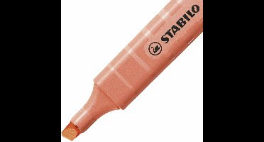 STABILO swing cool - Markeerstift - Perfect Voor Onderweg - Pastel - Zacht Koraalrood - Doos 10 stuks