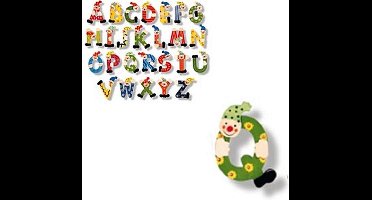 Houten naam letter clown, Q
