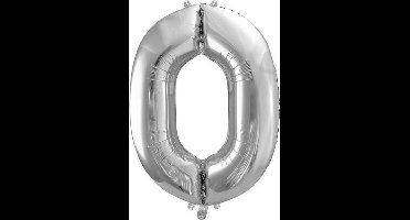 Folieballon 86cm zilver 0