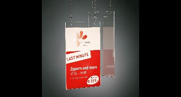 Sigel posterhouder A4 wandmodel transparant acryl