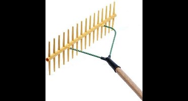 MM Eurotool Schuine polyhark met 16 tanden en steel van 160 cm