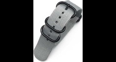 Premium Grey - Zulu Nato strap 20mm - Horlogeband Grijs