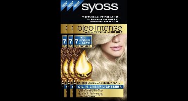Syoss - Oleo Intense 12-00 Zilverblond Haarverf - 3 x 1 stuk - Voordeelverpakking