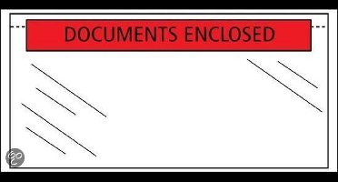 Raadhuis paklijstenvelop - 225x165mm - A5 - Documents Enclosed - 1000 stuks