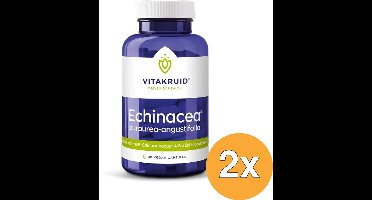 2x Vitakruid Echinacea 600 Purpurea (4%) Angustifolia (6%, 4%) (90 vega capsules)