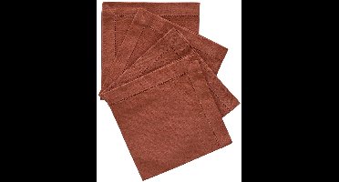 Set van 4 katoenen servetten JANE