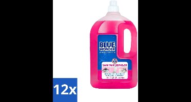 12 x Blue Wonder - Professioneel Sanitairreiniger - Kalk & Vuil Verwijderen - 3 Liter - Badkamerreiniger - Kalkverwijderaar - Allesreiniger - Ontvetter - Schoonmaakmiddel