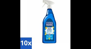 10 x Blue Wonder Allesreiniger Spray 750 ml - Allesreiniger - Reinigingsmiddel - Vuil Verwijderen - Vet Verwijderen - Vlekken Verwijderen