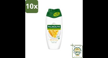10 x Palmolive Naturals - Douchecrème - Honing & Melk - Hydraterende Melk - 250 ml - Grootverpakking - Douchegel Honing En Melk - Hydraterende Douchegel - Melk En Honing Douchegel - Verzorgende Douchegel - Huid Verzorging