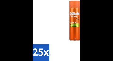 25 x Gillette Fusion 5 Scheergel - Ultra Sensitive - 200 ml - Scheergel - Gevoelige Huid - Scheercomfort - Scheerirritatie - Hydraterende Scheergel
