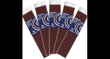 Crepe papier platte vellen - 5x - bruin - 250 x 50 cm - Knutselen met papier - Knutselspullen