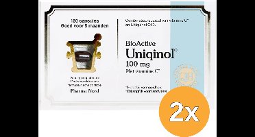 2x Pharma Nord Bio Active Uniquinol Q10 100mg (150 capsules)