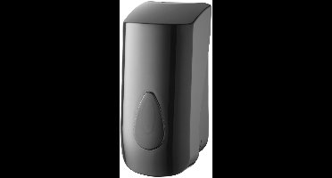 PlastiQline 2020 Zeepdispenser - 900 ml - Navulbaar - Zwart Kunststof - Wandmontage - Voor Zeep, Alcoholgel & Lotion