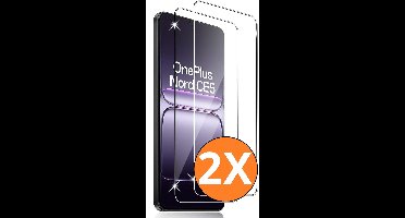 Screenprotector Geschikt voor OnePlus Nord CE5 5G screenprotector Beschermglas OnePlus Nord CE5 – gehard glas tempered glass – 2 Stuks