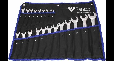 BRILLIANT TOOLS 21-delige Combinatiesleutelset