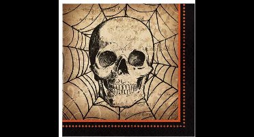 Servetten - Spooky symbols (16 stuks) - Halloween servetten - Halloween decoratie - servies - napkins - Servetten tafel