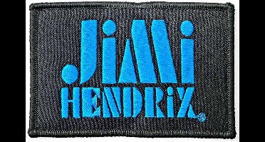 Jimi Hendrix - Stencil Logo Patch - Zwart
