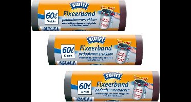 3x Swirl Vuilniszakken met Trekband 60 liter 10 stuks
