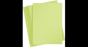 Gekleurd Karton A4,210x297 mm, 180 gr, lichtgroen, 100 vel | Knutselkarton