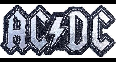 AC/DC - Cut-Out Foil Logo Patch - Zilverkleurig