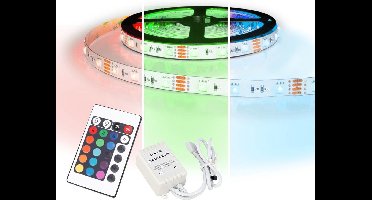 Led strip op batterij RGB Premium complete set 2 meter
