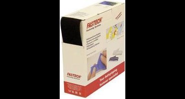 FASTECH® B50-SKL02999910 Klittenband Om vast te plakken Hotmelt Lusdeel (l x b) 10000 mm x 50 mm Zwart 10 m