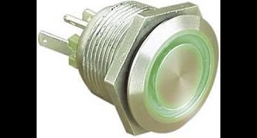 Bulgin MPI002/28/BL MPI002/28/BL Vandalismebestendige druktoets 24 V/DC 0.05 A 1x uit/(aan) Moment Blauw (Ø x l) 22 mm