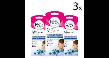 Veet - Ontharingsstrips - Gezicht Sensitive - 20 stuks x3