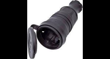 interBär 9005-004.01 Koppeling met randaarde Rubber 230 V Zwart IP44