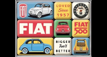 Magneet Set Fiat 500 - Loved Since 1957