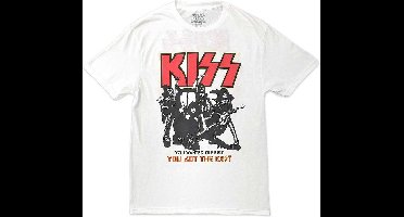 Kiss - End Of The Road You Got The Best Heren T-shirt - M - Wit