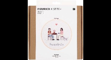 Borduurpakket teatime van rico Design 100115 incl. borduurring