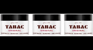 Tabac Original Beard Wax - Baardverzorging voor heren - 3 x 40 gr - Voordeelverpakking