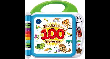 VTech Baby Mijn Eerste 100 Woordjes Boek - Educatief Speelgoed - Woordjes Leren - Nederlands & Engels Gesproken - Cadeau - Kinderspeelgoed 1.5 tot 4 Jaar