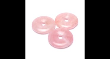 Donut rozenkwarts zonder koord