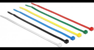 Tie-wraps 200 x 3,6mm / diverse kleuren (100 stuks)