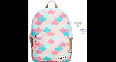 Zebra Rugzak Zeemeermin Esmee - kinderrugzak, rugtas, kinderrugtas, schooltas + armbandje