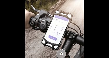 Telefoonhouder - fiets siliconen stuurhouder voor mountainbike en motorfiets - Universeel | Fietshouder | FIets Telefoon Houder | Steun | Houder Fiets Telefoon | Bike holder