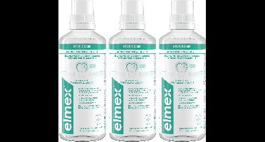 Elmex Sensitive Mondwater - 3 x 400 ml - Voordeelverpakking