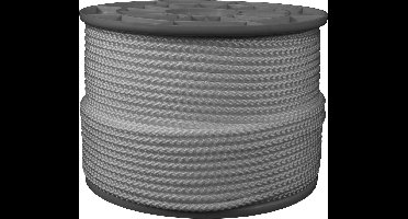 Gevlochten Koord – 100 meter – 1mm - Wit – Touw - Haspel