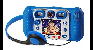 VTech KidiZoom Duo DX Camera - 10-in-1 Interactieve Speelgoedcamera - Kindercamera - Van 4 tot 10 Jaar - Blauw