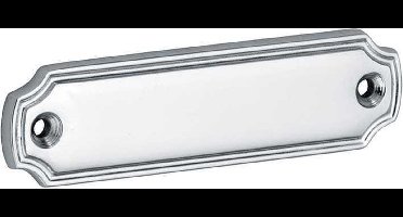 Naamplaat Impero 100x27mm glans chroom
