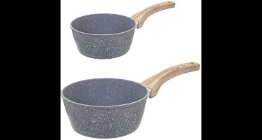 5Five - Steelpannen - Alle warmtebronnen - Set 2x - Dia 17 en 21 cm